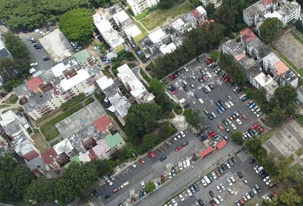 Vista aérea del condominio